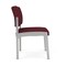 Lesro Lenox Steel Armless Guest Chair, Wine/Mulberry (Red) Seat, Wine/Mulberry Back, 22.5 W 24.5 L 32 H LS1102 - alternate 3